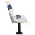 VidaXL Fotel do łodzi z obrotową o 360° podstawą