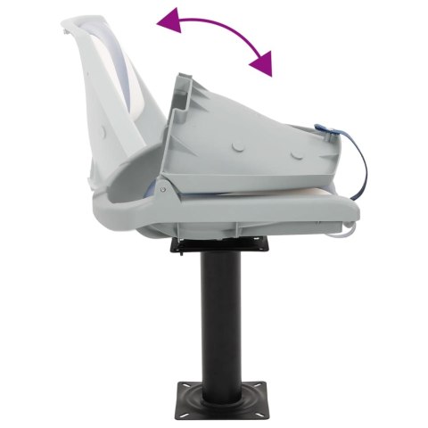 VidaXL Fotel do łodzi z obrotową o 360° podstawą