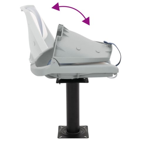 VidaXL Fotele do łodzi 2 szt., z obrotową o 360° podstawą