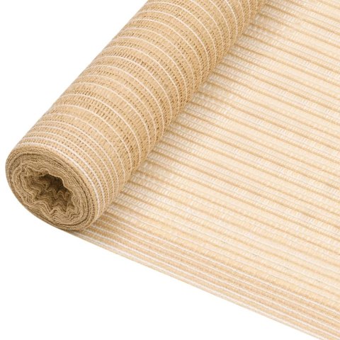 VidaXL Siatka cieniująca, beżowa, 1,5 x 10 m, HDPE, 195 g/m²