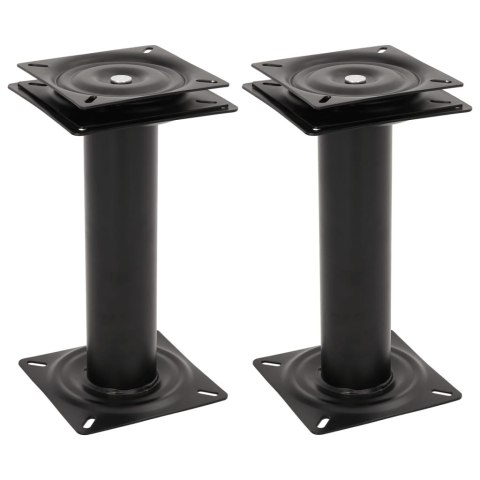 VidaXL Podstawy foteli do łodzi, 2 szt., obrotowe w zakresie 360°