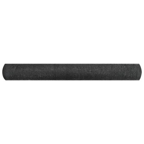 VidaXL Siatka cieniująca, czarna, 1x25 m, HDPE, 150 g/m²