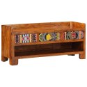 VidaXL Ławka na buty Miodowy brąz 100 x 35 x 45 cm Drewno Akacjowe
