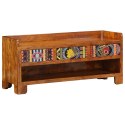 VidaXL Ławka na buty Miodowy brąz 100 x 35 x 45 cm Drewno Akacjowe
