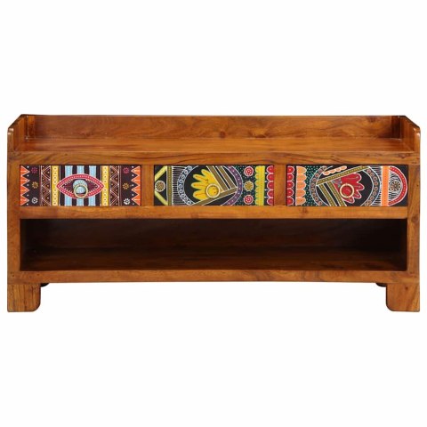 VidaXL Ławka na buty Miodowy brąz 100 x 35 x 45 cm Drewno Akacjowe