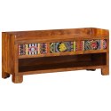 VidaXL Ławka na buty Miodowy brąz 100 x 35 x 45 cm Drewno Akacjowe
