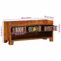 VidaXL Ławka na buty Miodowy brąz 100 x 35 x 45 cm Drewno Akacjowe