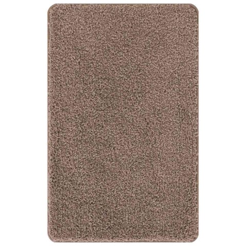 VidaXL Mata łazienkowa antypoślizgowa Brązowy 50 x 80 cm PP