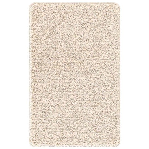 VidaXL Mata łazienkowa antypoślizgowa Kremowy 50 x 80 cm PP