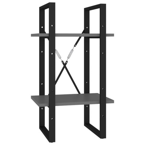 5-POZIOMOWY REGAŁ NA KSIĄŻKI SZARY 40X30X175CM