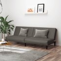 VidaXL 2-osobowa sofa, szara, sztuczna skóra