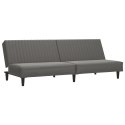 VidaXL 2-osobowa sofa, szara, sztuczna skóra