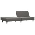 VidaXL 2-osobowa sofa, szara, sztuczna skóra