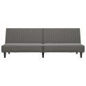 VidaXL 2-osobowa sofa, szara, sztuczna skóra