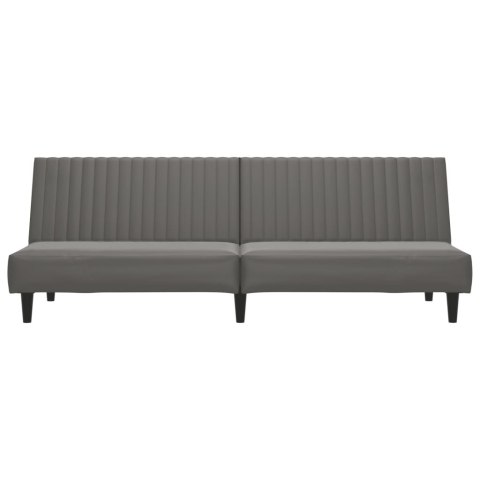 VidaXL 2-osobowa sofa, szara, sztuczna skóra