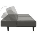 VidaXL 2-osobowa sofa, szara, sztuczna skóra