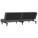 VidaXL 2-osobowa sofa, szara, sztuczna skóra