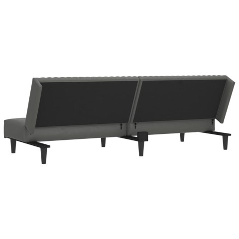 VidaXL 2-osobowa sofa, szara, sztuczna skóra