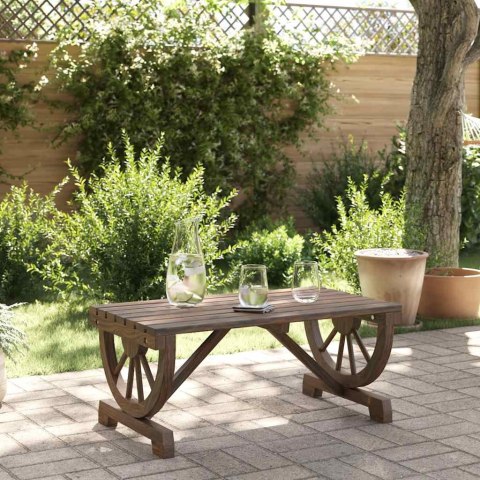 OGRODOWY STOLIK KAWOWY 90X50X40CM LITE DREWNO JODŁOWE