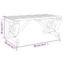 OGRODOWY STOLIK KAWOWY 90X50X40CM LITE DREWNO JODŁOWE