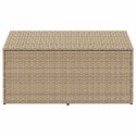 VidaXL Skrzynia ogrodowa beżowa 110x50x58 cm polirattan