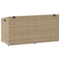 VidaXL Skrzynia ogrodowa beżowa 110x50x58 cm polirattan