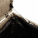 VidaXL Skrzynia ogrodowa beżowa 110x50x58 cm polirattan