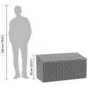VidaXL Skrzynia ogrodowa beżowa 110x50x58 cm polirattan