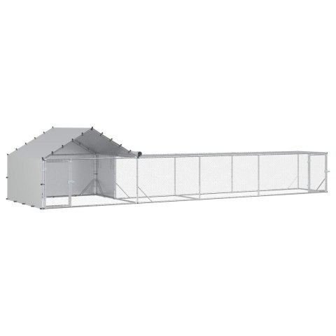 DUŻY KURNIK XXL DLA KUR WYBIEG 7X2X1,5M STAL OCYNK