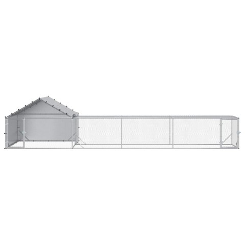 DUŻY KURNIK XXL DLA KUR WYBIEG 7X2X1,5M STAL OCYNK