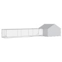 DUŻY KURNIK XXL DLA KUR WYBIEG 7X2X1,5M STAL OCYNK