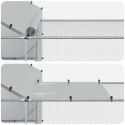 DUŻY KURNIK XXL DLA KUR WYBIEG 7X2X1,5M STAL OCYNK