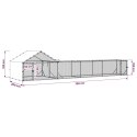 DUŻY KURNIK XXL DLA KUR WYBIEG 7X2X1,5M STAL OCYNK