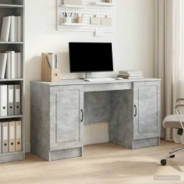 BIURKO STOLIK KOMPUTEROWY BETONOWY SZARY 142,5X50X75CM