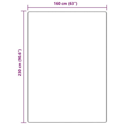VidaXL Antypoślizgowy dywan shaggy Brązowy 160 x 230 cm PP
