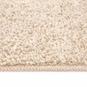 VidaXL Antypoślizgowy dywan shaggy Kremowy 120 x 120 cm PP