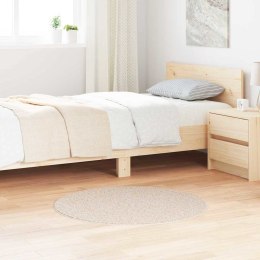 VidaXL Antypoślizgowy dywan shaggy Kremowy 90 x 90 cm PP