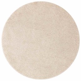 VidaXL Antypoślizgowy dywan shaggy Kremowy 90 x 90 cm PP