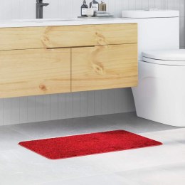 VidaXL Mata łazienkowa antypoślizgowa Czerwony 50 x 80 cm PP