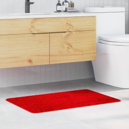 VidaXL Mata łazienkowa antypoślizgowa Czerwony 60 x 90 cm PP