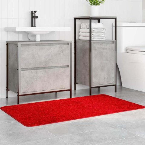 VidaXL Mata łazienkowa antypoślizgowa Czerwony 70 x 120 cm PP