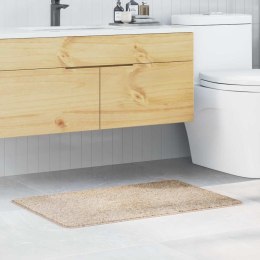 VidaXL Mata łazienkowa antypoślizgowa Kremowy 60 x 90 cm PP