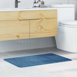 VidaXL Mata łazienkowa antypoślizgowa Niebieski 60 x 90 cm PP