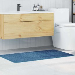 VidaXL Mata łazienkowa antypoślizgowa Niebieski 70 x 120 cm PP