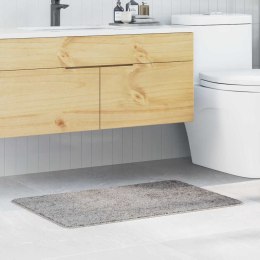 VidaXL Mata łazienkowa antypoślizgowa Szary 60 x 90 cm PP
