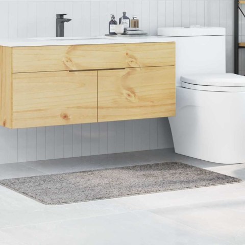 VidaXL Mata łazienkowa antypoślizgowa Szary 70 x 120 cm PP