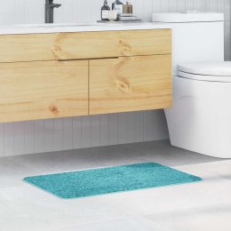 VidaXL Mata łazienkowa antypoślizgowa Turkusowy 50 x 80 cm PP