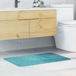 VidaXL Mata łazienkowa antypoślizgowa Turkusowy 60 x 90 cm PP