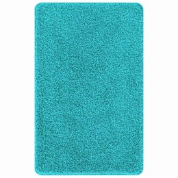 VidaXL Mata łazienkowa antypoślizgowa Turkusowy 60 x 90 cm PP