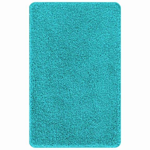 VidaXL Mata łazienkowa antypoślizgowa Turkusowy 60 x 90 cm PP
